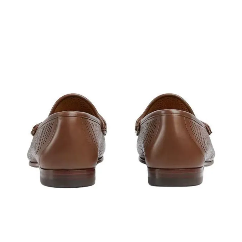 GUCCI Horsebit 1953 Loafers Men's Brown-4