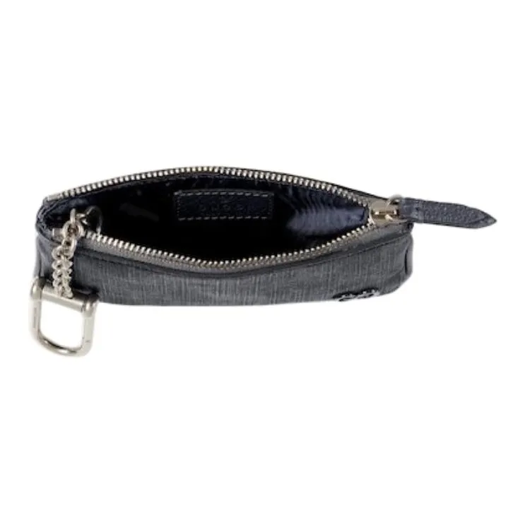 GUCCI Canvas Key Pouch Canvas Bag Unisex Gray-4