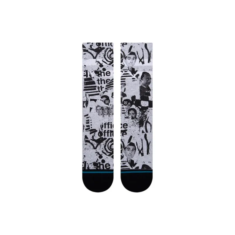 Stance x THE OFFICE Mid Calf Socks Unisex 1 Pack Light Gray-0