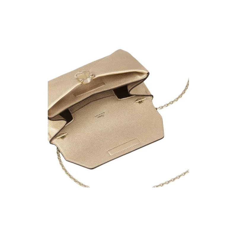 CARTIER Panthère De Cartier Cow Leather Clutch Women's Gold-2