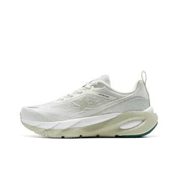XTEP Lingbu 2 Cushioned Slip Resistant Low Top Training Running Shoes Women's White Green