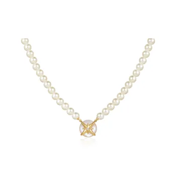 Amber Lollipop Shell Pearl Necklaces Women's