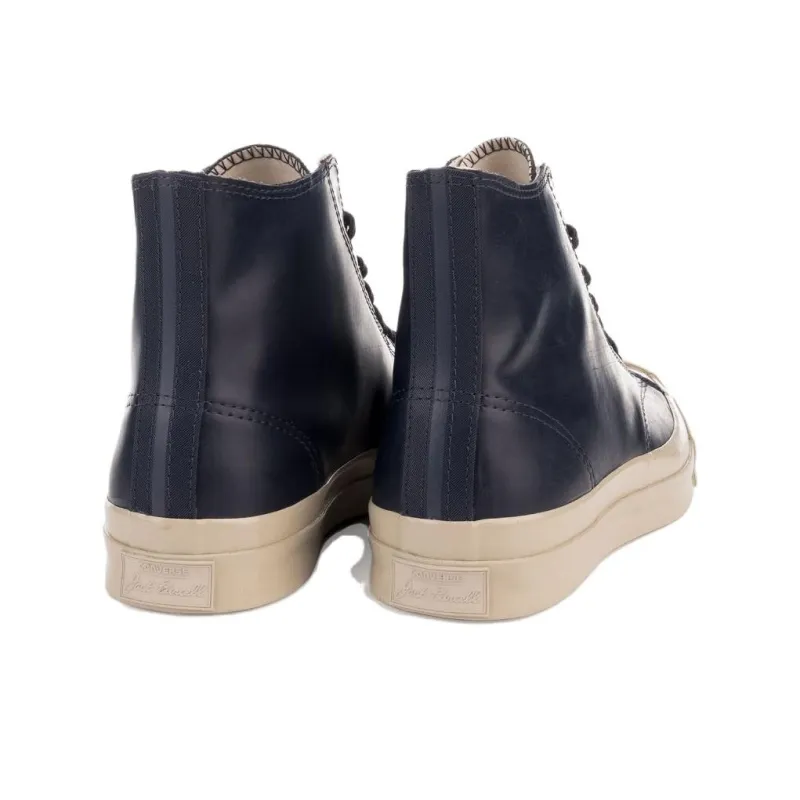 Converse Jack Purcell Anti-Slip Wear-Resistant High-Top Skateboard Shoes Men's Black-3