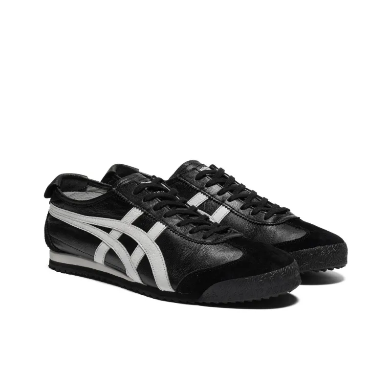 Onitsuka Tiger MEXICO 66 Anti Slip Wear Resistant Low Top Casual Shoes Unisex Black White-2