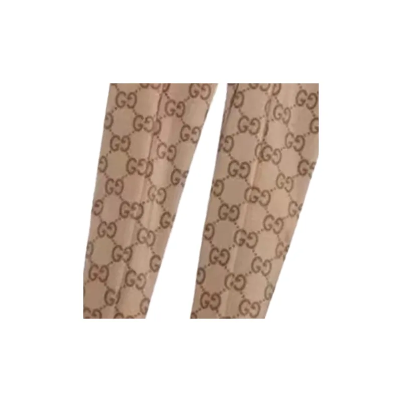GUCCI X Balenciaga The Hacker Project Maxi Gg Pantaleggings Beige/Ebony-4