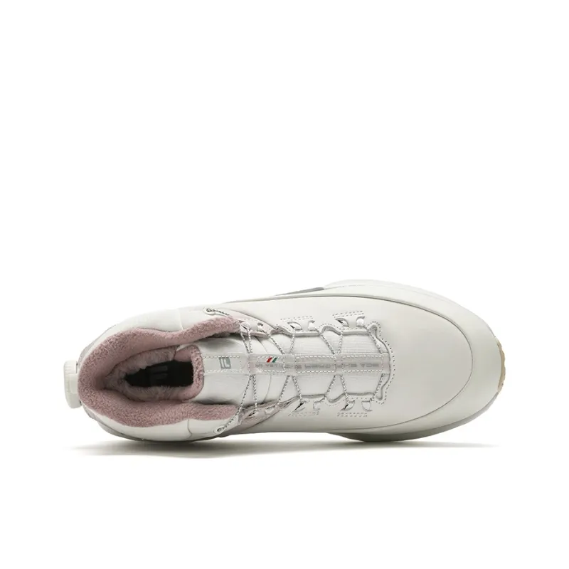 FILA BOA EXPLORER 2 Abrasion Resistant High Top Running Shoes Women's White Gray Pink-2