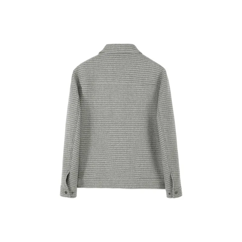 DAVID NAMAN Coats Men's Light Gray-1
