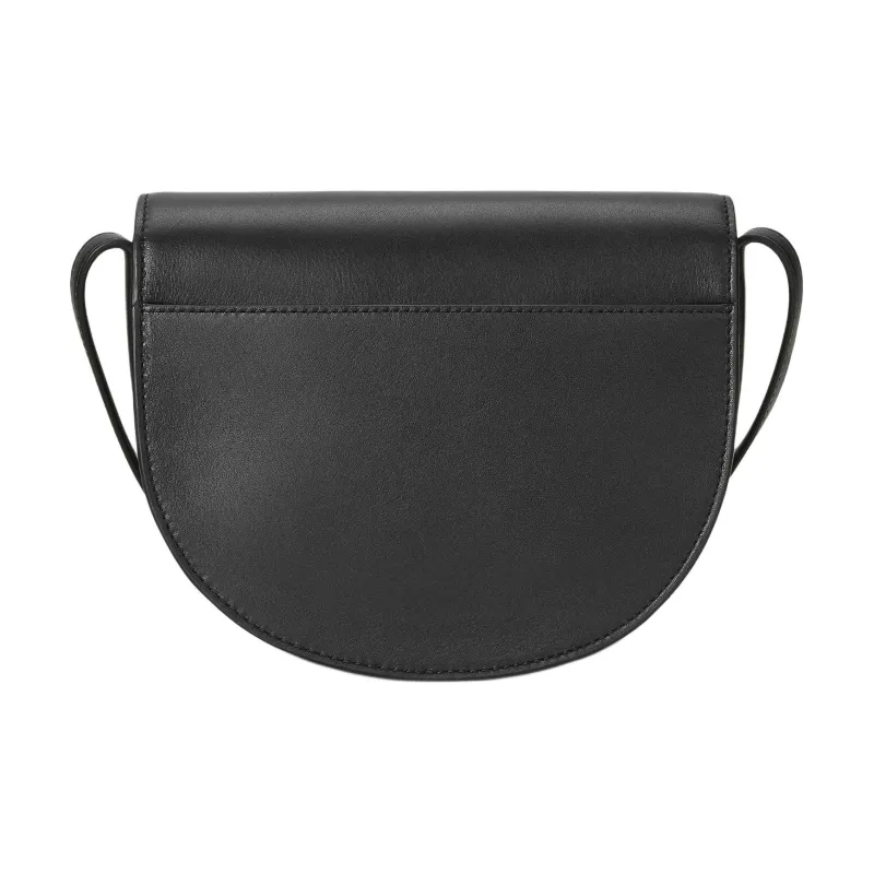 LAUREN RALPH LAUREN Grain Leather Shoulder Bag Trumpets Women's Black-3