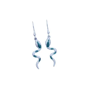 Stone Edge Poly Foot Silver 990 Sterling Silver Drop Earrings Women's