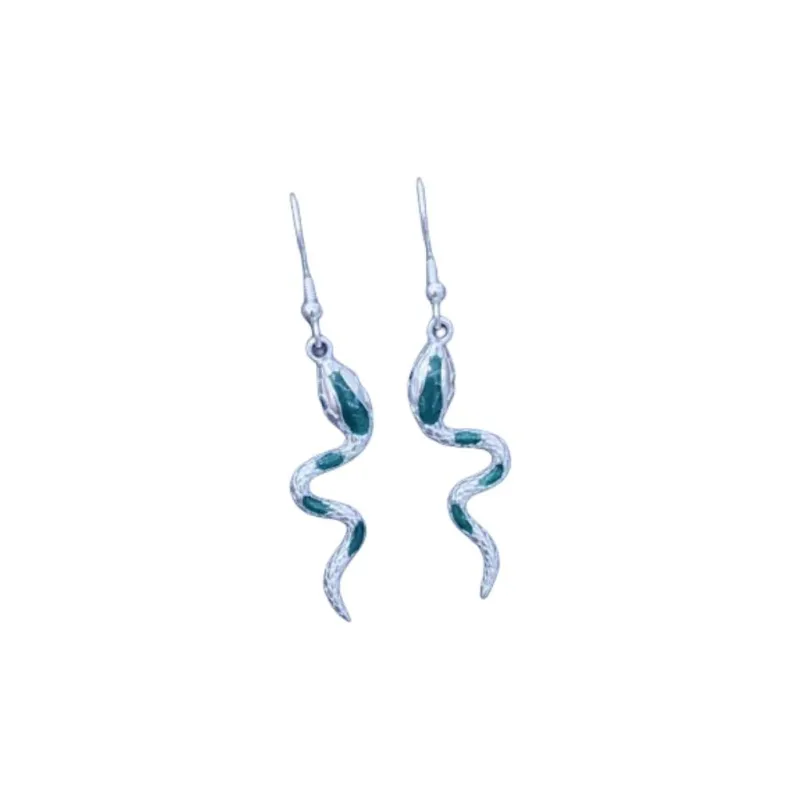 Stone Edge Poly Foot Silver 990 Sterling Silver Drop Earrings Women's-0