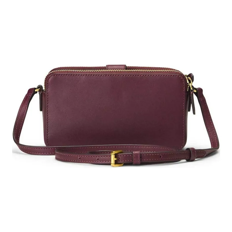 Ralph Lauren Polyurethane Shoulder Bag, Crossbody Bag Women's Burgundy-1