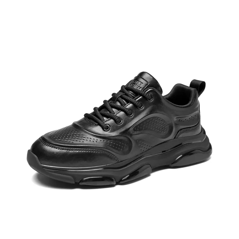 AOKANG Height Increasing Slip Resistant Low Top Chunky Sneakers Men's Shopping Bag-1