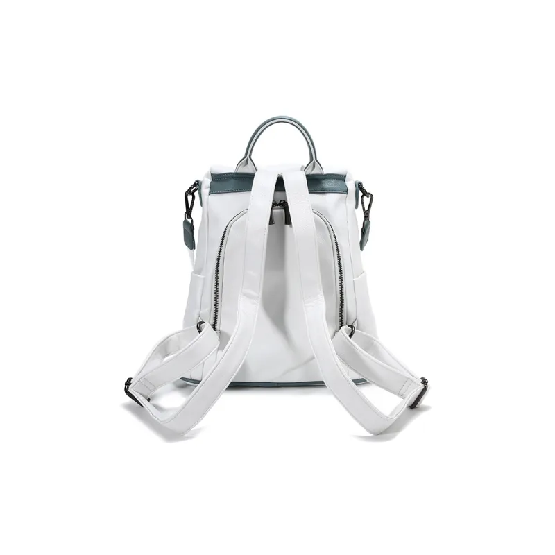 BUHOWE Oxford Backpack Women's White/Blue-3