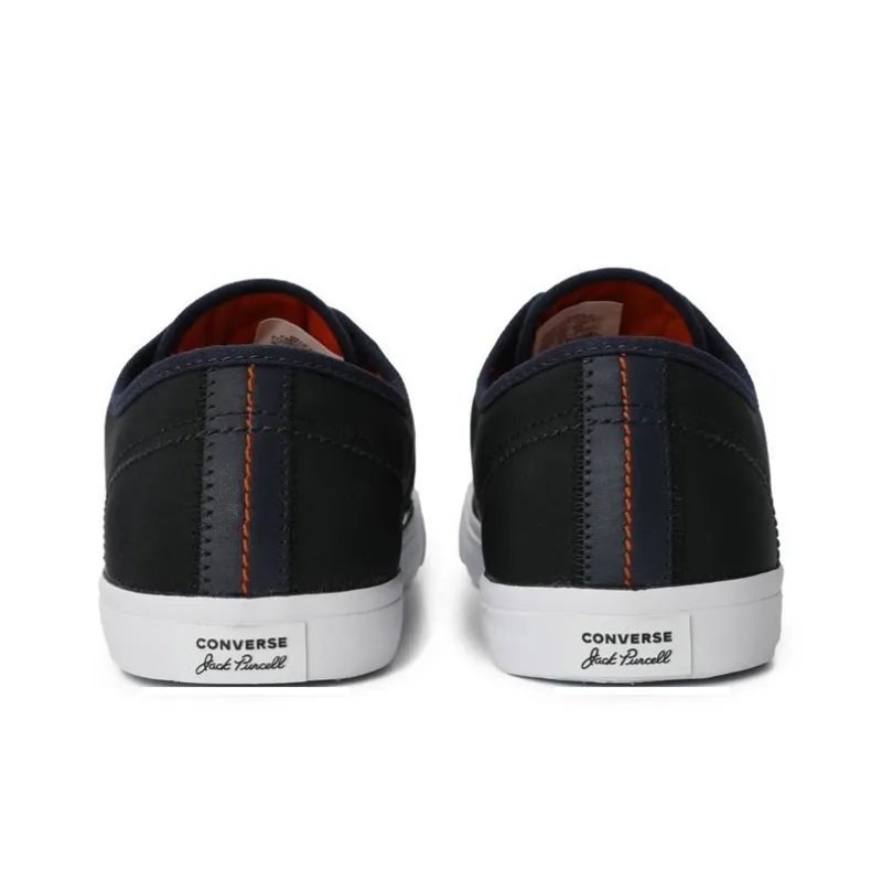 Converse Jack Purcell Non-slip Lightweight Low-Top Canvas Shoes Unisex Black-3