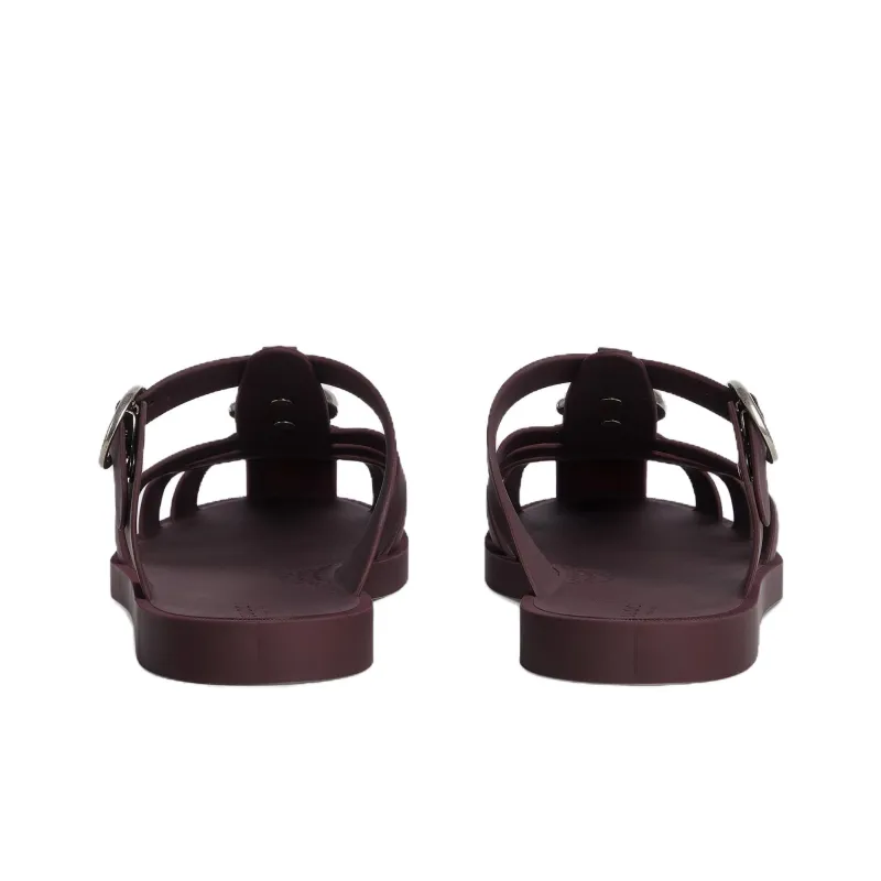 GUCCI Closed Toe Slippers Men's Chocolate-4