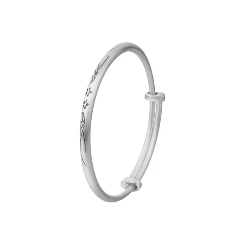 Shunqin Silver Building Sterling Silver S999 Bangles Women's