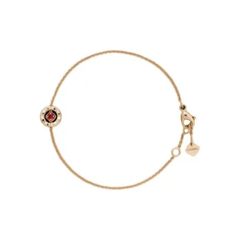 CHANEL 18K Gold Gemstones Wristbands Unisex Gold