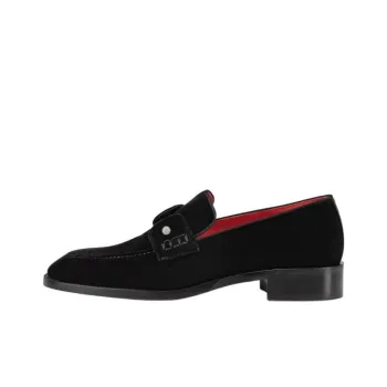 CL LUBOTING Chambelimoc Night Strass Loafers Men's Black