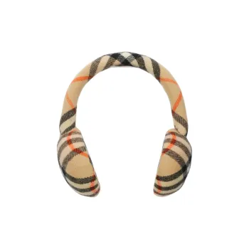 Burberry Check Pattern Slip On Ear Muffs