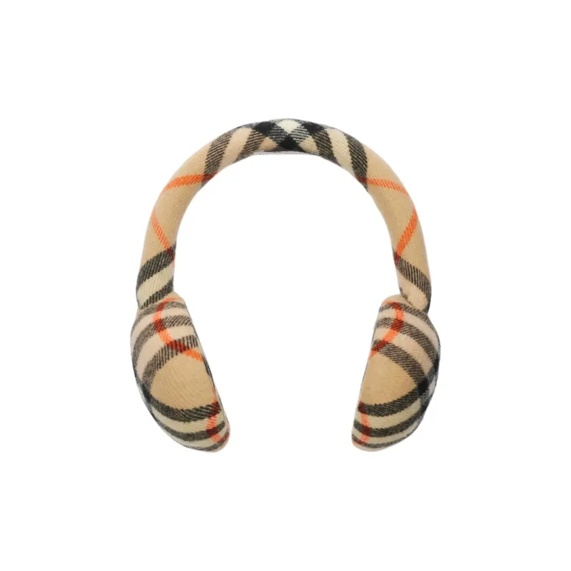 Burberry Check Pattern Slip On Ear Muffs-0