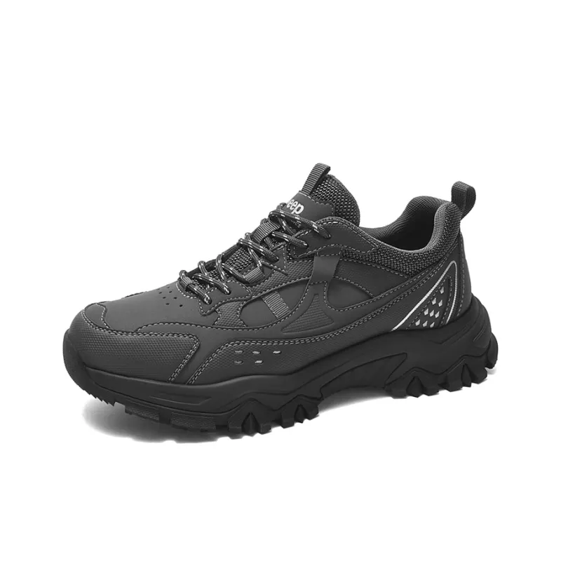 Jeep Hiking / Trekking Shoes Men Low Top Gray-2