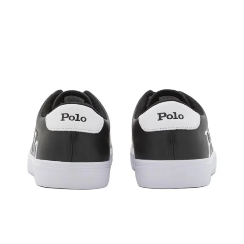 Polo Ralph Lauren Longwood Low-Top Skateboard Shoes Men's Black-3