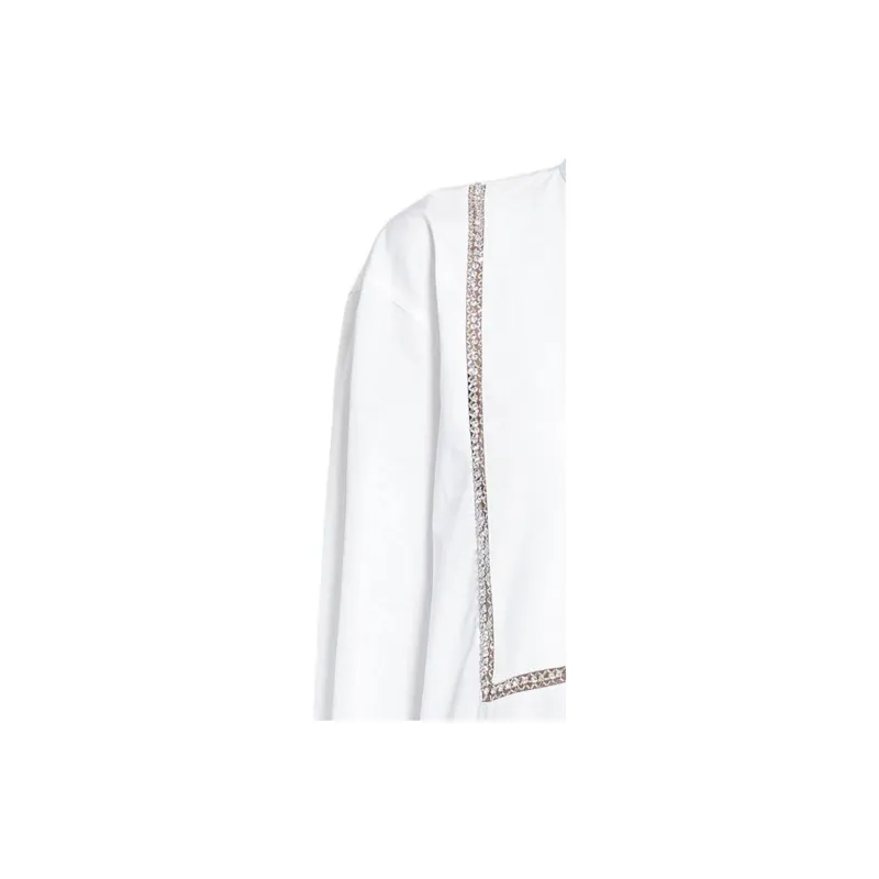 GUCCI Picqué Embellished Poplin Blouse-3