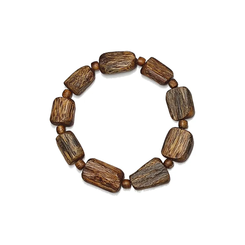 Guansha Qinan Agarwood 14.9g Beaded Bracelet Unisex-1