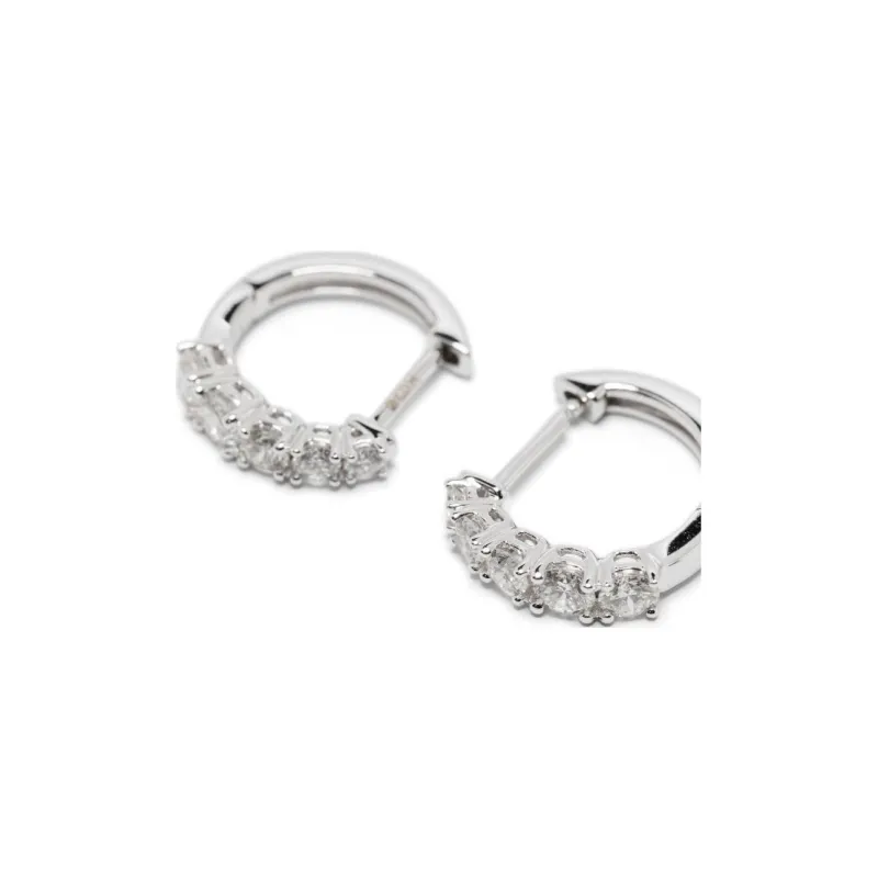 Anita Ko 18K White Gold Diamond Earrings-1