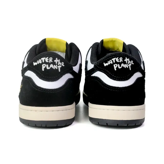 WATER THE PLANT Low Top Skateboard Shoes Women's Black-4
