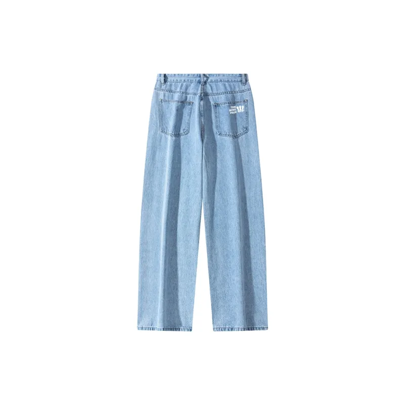 MINEPAIR Casual Pants Unisex Blue-1