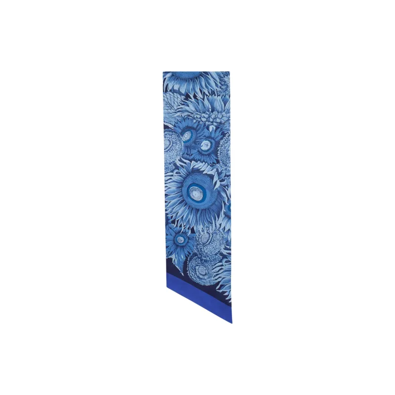 FERRAGAMO Silk Scarves Women's Blue-1