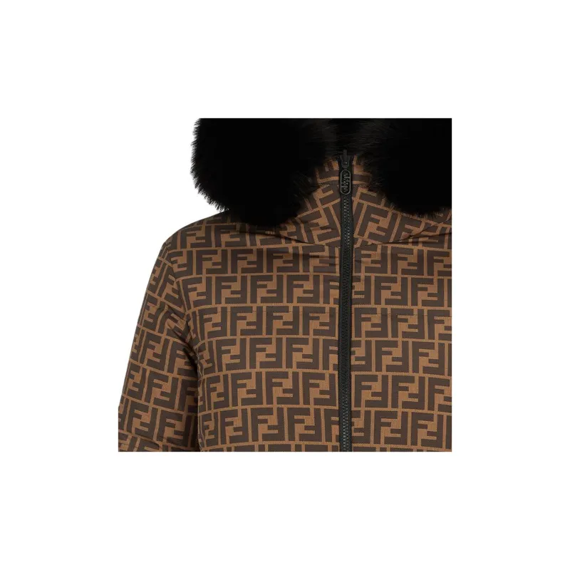 FENDI Puffer Jacket Women's Black-6