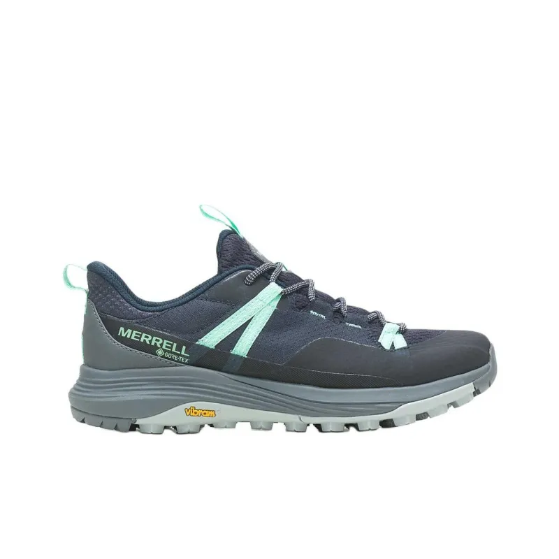 MERRELL Siren 4 Slip-Resistant Water-Resistant Low-Top Trekking Shoes Women's Marine Blue-1