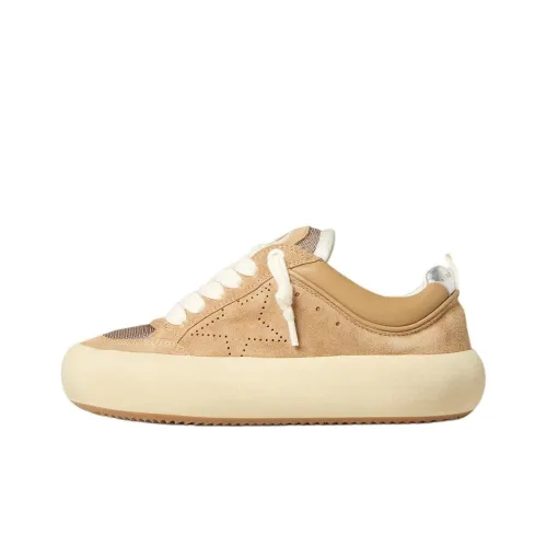 Golden Goose Space Star Skateboard Shoes Women's Brown