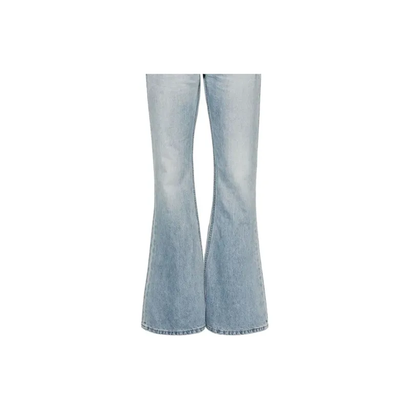 CELINE Logo Patch Flared Jeans-4