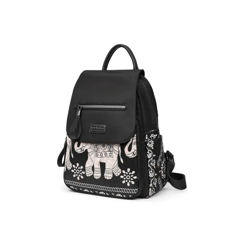 SANTA BARBARA POLO & RACQUET CLUB Fabric Backpack Regular Women's Black Style/Bellflower Style