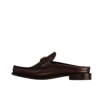 LOUIS VUITTON Major Closed Toe Slippers Men's Brown