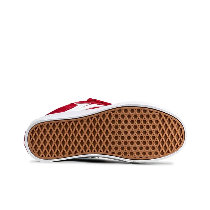 VFDF Snake Year Limited Edition Anti Slip Wear Resistant Mid Top Skateboard Shoes Unisex Red White-5