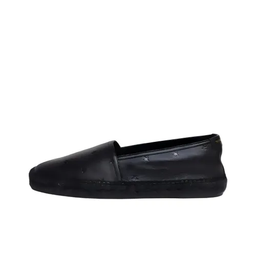 SAINT LAURENT Logo Patch Slip-On Espadrilles
