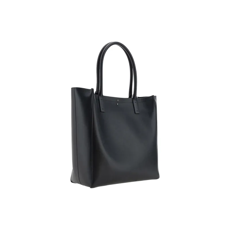 Valentino GARAVANI Calfskin Tote Bag Shopping Bag Handbag Men's Black-2
