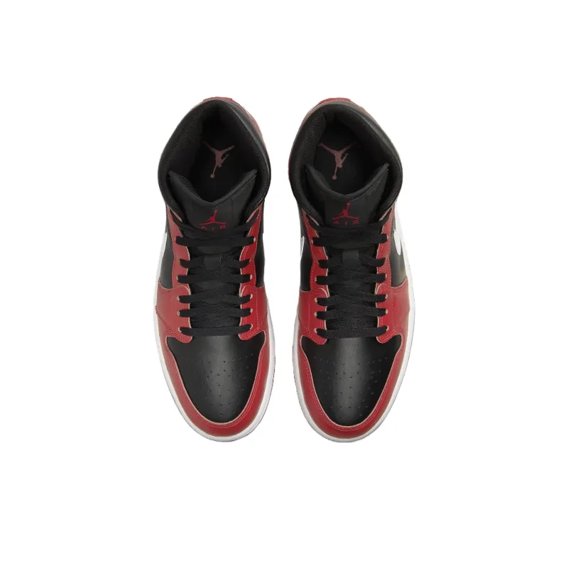 JORDAN 1 Mid 'Gym Red Black White'-3