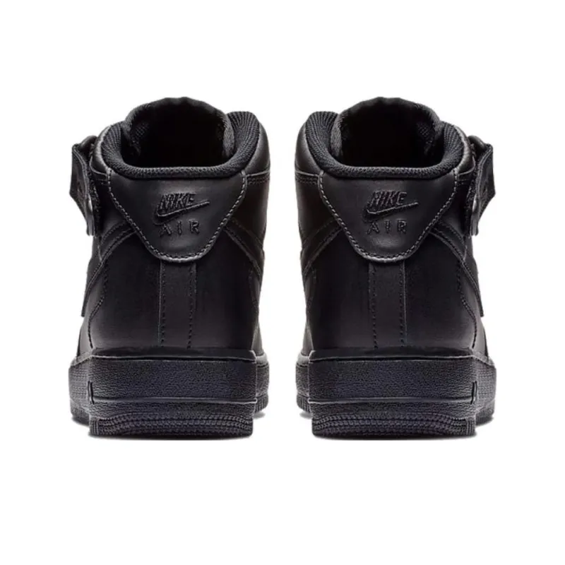 Nike Air Force 1 Mid '07 Wear-Resistant Mid-Top Skateboard Shoes Unisex Black 2020 Edition-4
