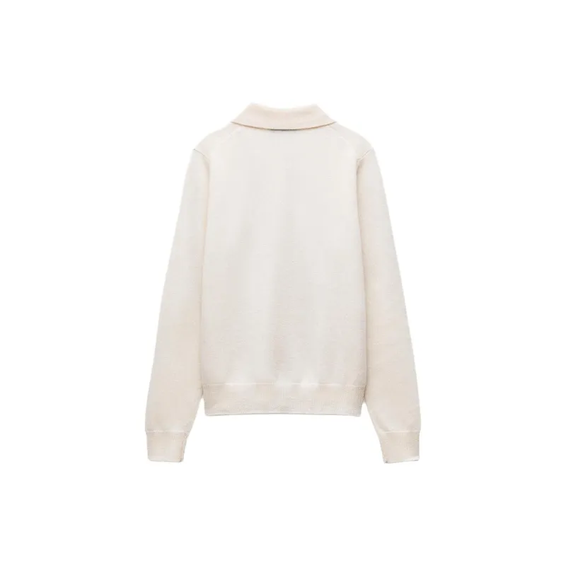 ZARA Cashmere Sweater Women's Natural Color-1
