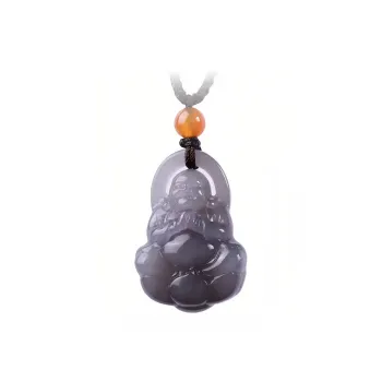 Lingxiang Yurun Hetian Jade Necklaces Smoky Purple Unisex