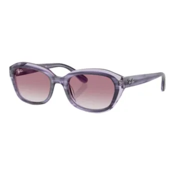 RayBan Plate Frame Round Sunglasses Kids' Purple