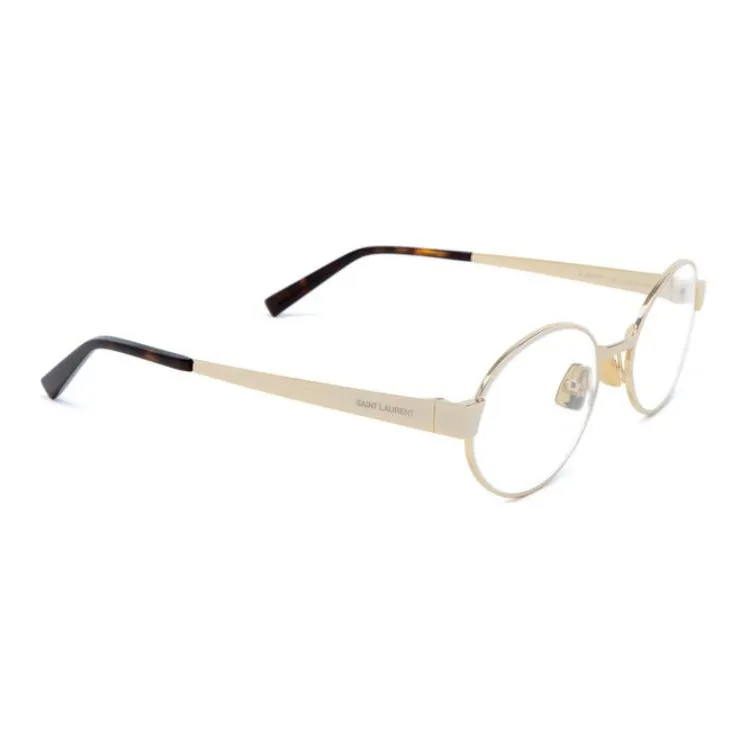 SAINT LAURENT Oval Frame Glasses-3