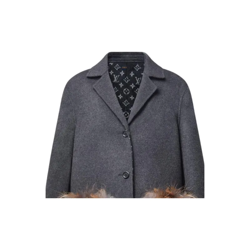 LOUIS VUITTON FW24 Coats Women's Gray-3