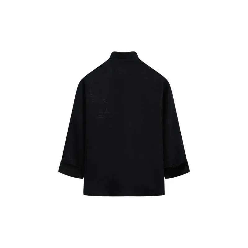 XUANSHENG Jackets Coats Men's Navy Blue-1