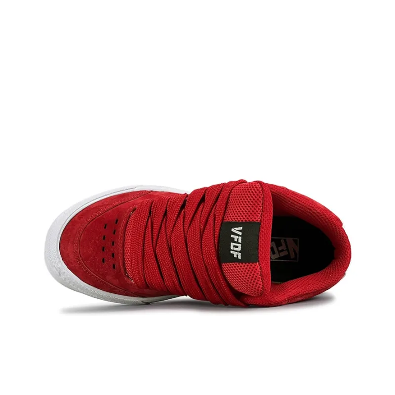 VFDF Snake Year Limited Edition Anti Slip Wear Resistant Mid Top Skateboard Shoes Unisex Red White-3